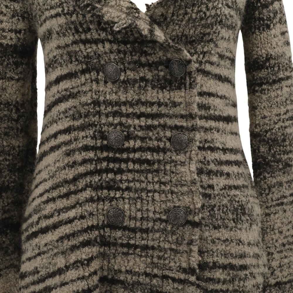 Free People Boucle Double Breasted Knit Cardigan Jacket Size Small - Picture 5 of 10
